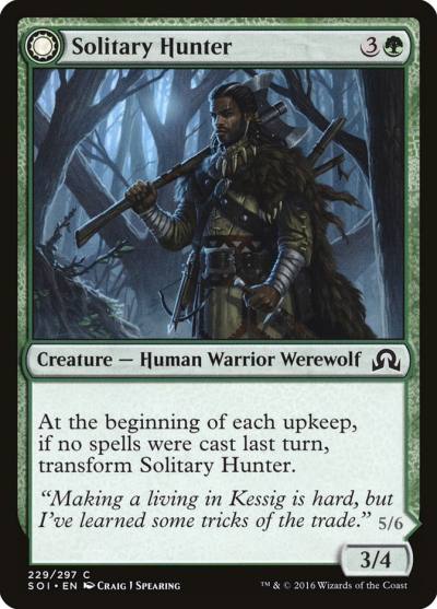 Solitary Hunter // One of the Pack SOI-229 Shadows over Innistrad Magic card