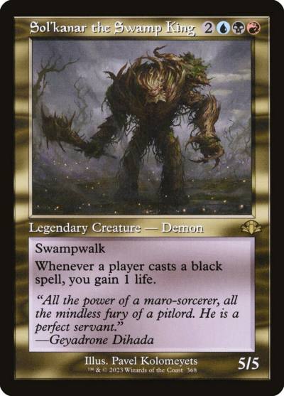 Sol'kanar the Swamp King DMR-368 Dominaria Remastered Magic card