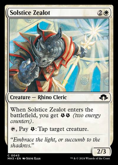 Solstice Zealot 43 Modern Horizons 3 Magic card