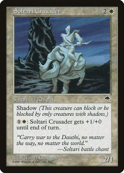 Soltari Crusader 41 Tempest Magic card