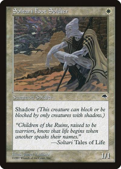 Soltari Foot Soldier TMP-43 Tempest Magic card