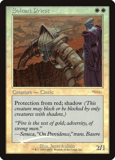 Soltari Priest F02-1 Friday Night Magic 2002 Magic card
