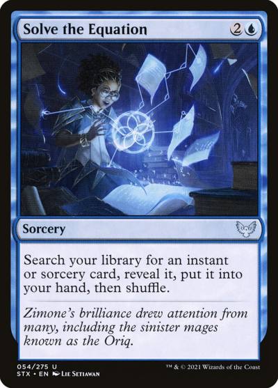 Solve the Equation STX-54 Strixhaven: School of Mages Magic card