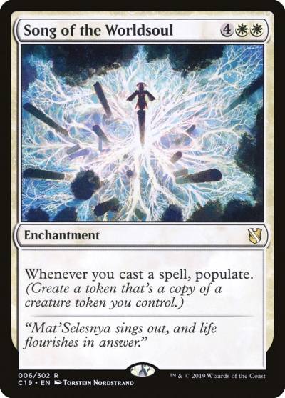 Song of the Worldsoul C19-6 Commander 2019 Magic card