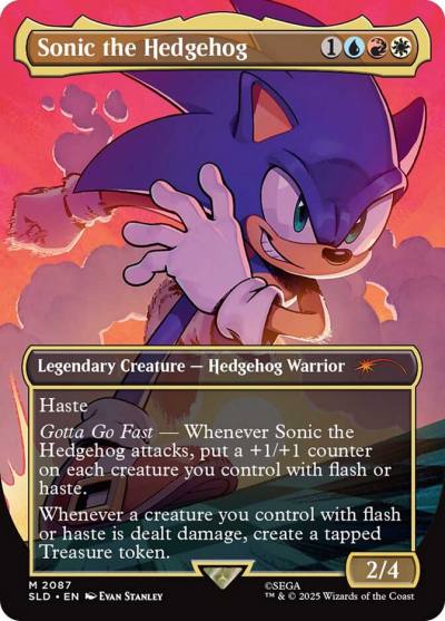 Sonic the Hedgehog SLD-2087 Secret Lair Drop Magic card