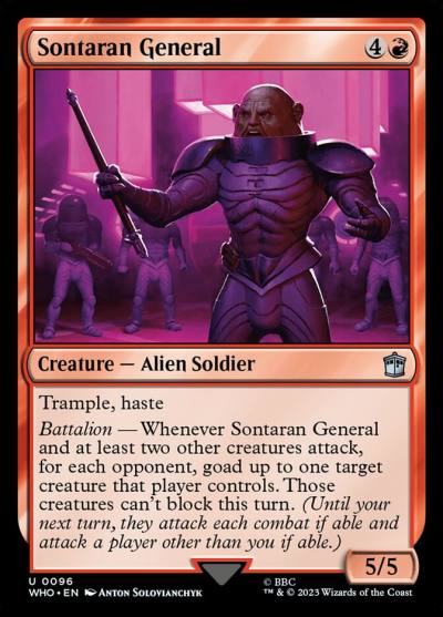 Sontaran General WHO-96 Doctor Who Magic card