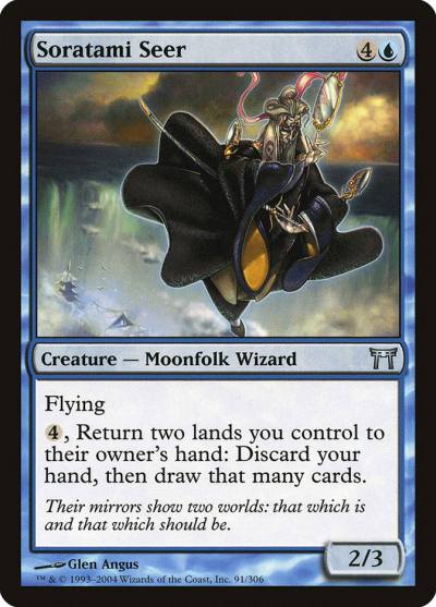 Soratami Seer 91 Champions of Kamigawa Magic card
