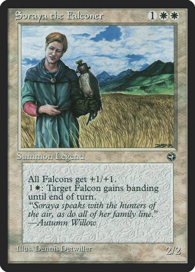 Soraya the Falconer HML-18 Homelands Magic card