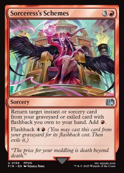 Sorceress's Schemes FIN-159 Final Fantasy Magic card
