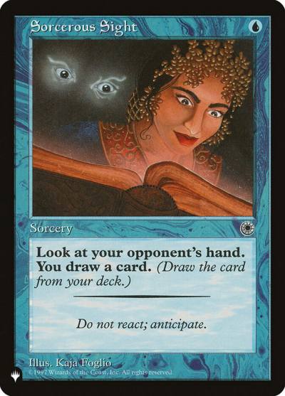 Sorcerous Sight PLST-POR-68 The List Magic card