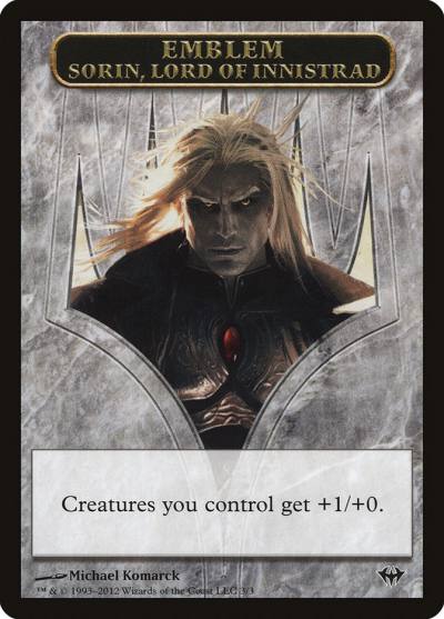 Sorin, Lord of Innistrad Emblem TDKA-3 Dark Ascension Tokens Magic card