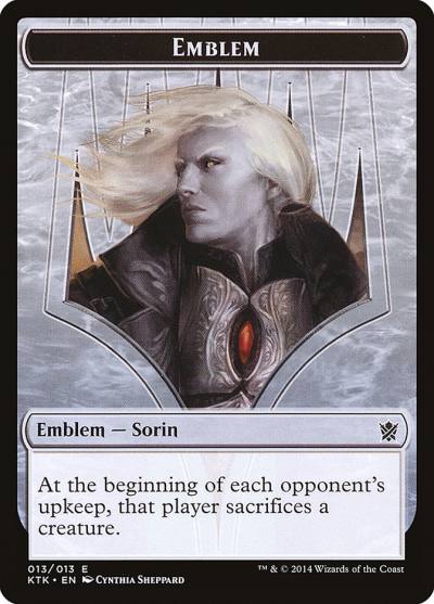 Sorin, Solemn Visitor Emblem TKTK-13 Khans of Tarkir Tokens Magic card