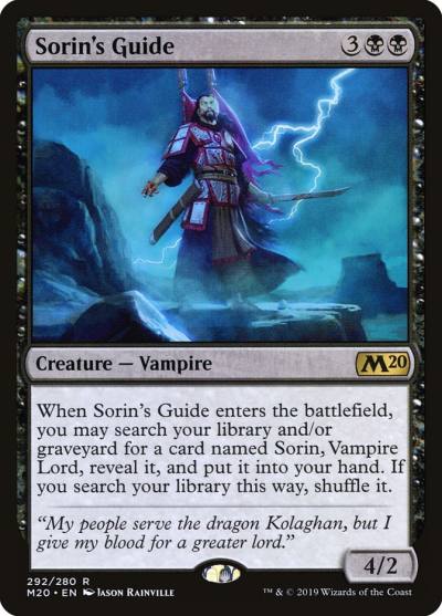 Sorin's Guide 292 Core Set 2020 Magic card