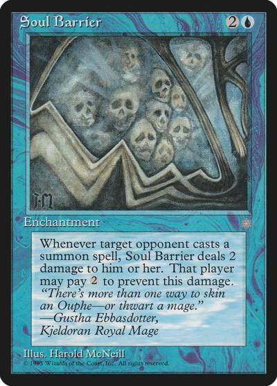 Soul Barrier ICE-103 Ice Age Magic card