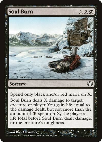 Soul Burn CST-161 Coldsnap Theme Decks Magic card