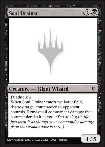 Soul Drainer UB06 Unknown Event Magic card