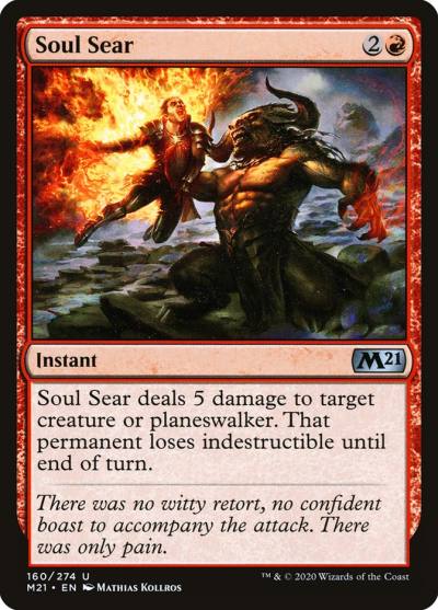 Soul Sear M21-160 Core Set 2021 Magic card