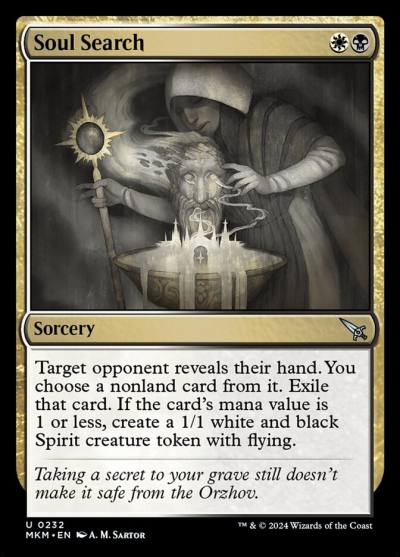 Soul Search MKM-232 Murders at Karlov Manor Magic card