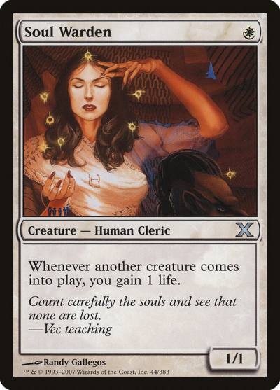 Soul Warden 10E-44 Tenth Edition Magic card