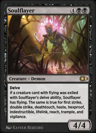 Soulflayer PIO-110 Pioneer Masters Magic card