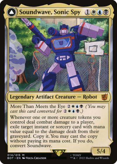 Soundwave, Sonic Spy // Soundwave, Superior Captain BOT-14 Transformers Magic card