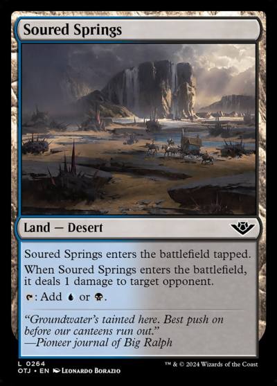 Soured Springs OTJ-264 Outlaws of Thunder Junction Magic card