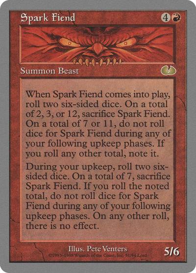 Spark Fiend 51 Unglued Magic card