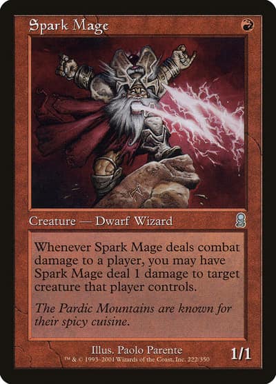 Spark Mage 222 Odyssey Magic card