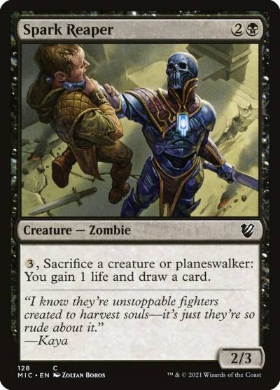 Spark Reaper MIC-128 Midnight Hunt Commander Magic card