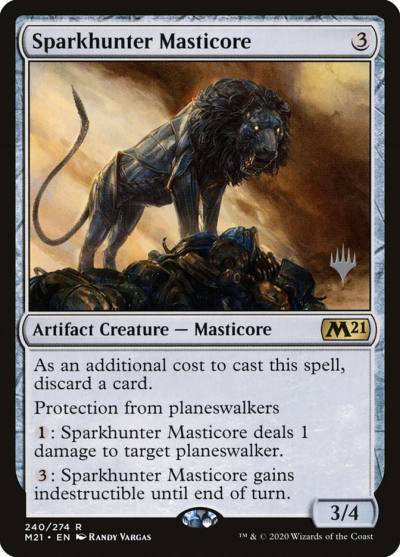 Sparkhunter Masticore PM21-240P Core Set 2021 Promos Magic card