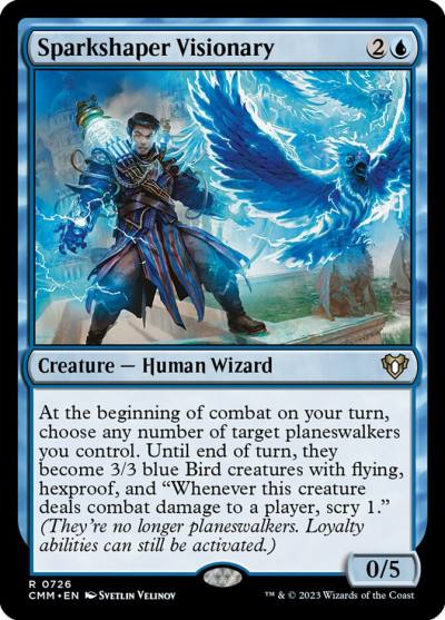 Sparkshaper Visionary CMM-726 Commander Masters Magic card