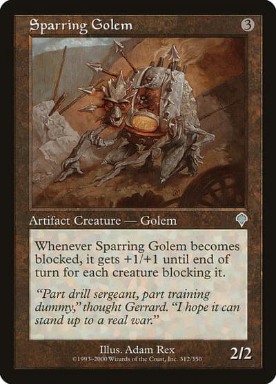 Sparring Golem 312 Invasion Magic card
