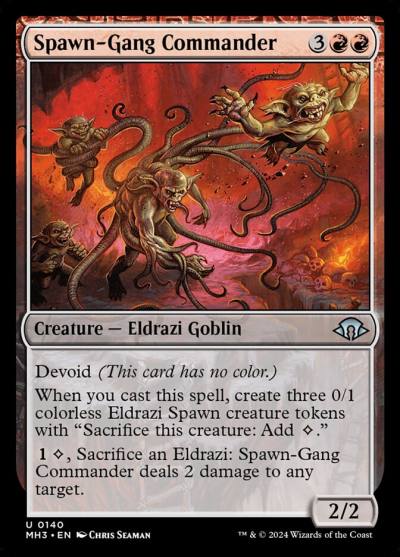 Spawn-Gang Commander 140 Modern Horizons 3 Magic card