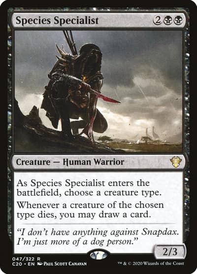Species Specialist 47 Commander 2020 Magic card