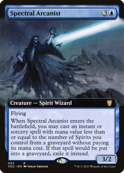 Spectral Arcanist VOC-53 Crimson Vow Commander Magic card