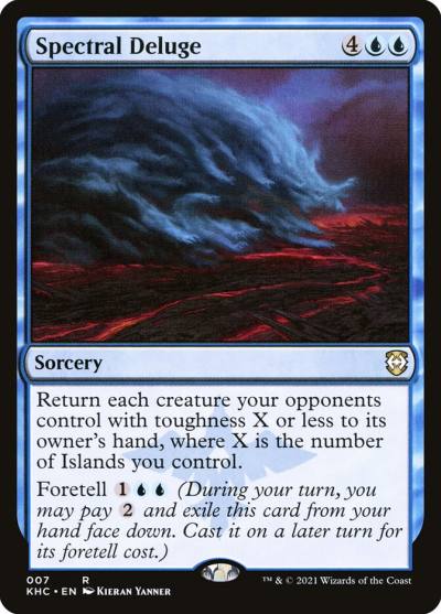 Spectral Deluge KHC-7 Kaldheim Commander Magic card