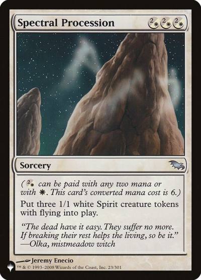 Spectral Procession PLST-SHM-23 The List Magic card