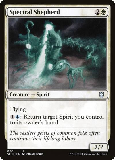 Spectral Shepherd VOC-98 Crimson Vow Commander Magic card