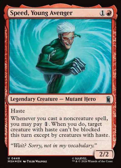 Speed, Young Avenger