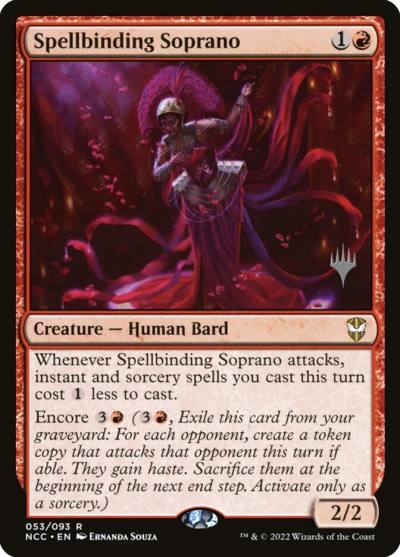 Spellbinding Soprano PNCC-53P New Capenna Commander Promos Magic card