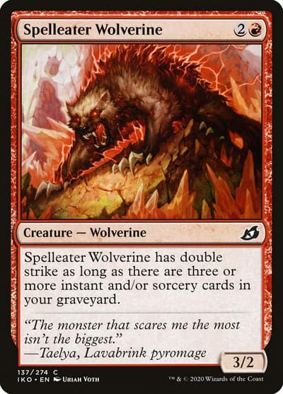 Spelleater Wolverine 137 Ikoria: Lair of Behemoths Magic card