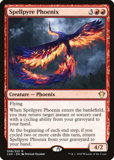 Spellpyre Phoenix 56 Commander 2020 Magic card