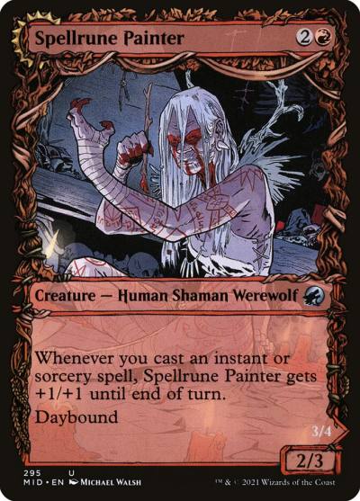 Spellrune Painter // Spellrune Howler MID-295 Innistrad: Midnight Hunt Magic card