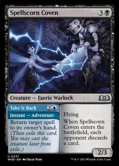 Spellscorn Coven // Take It Back WOE-237 Wilds of Eldraine Magic card