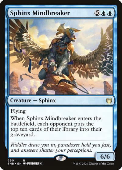 Sphinx Mindbreaker 290 Theros Beyond Death Magic card