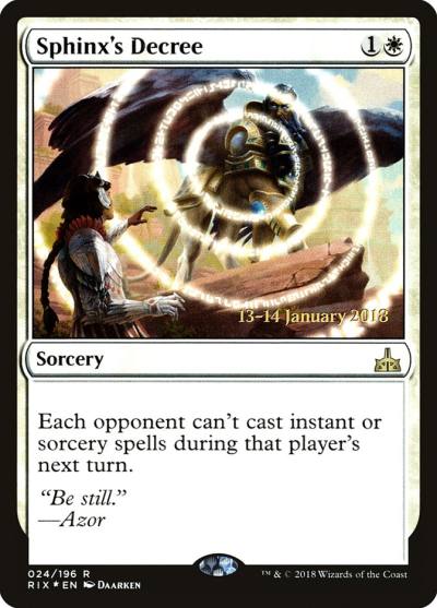 Sphinx's Decree PRIX-24S Rivals of Ixalan Promos Magic card