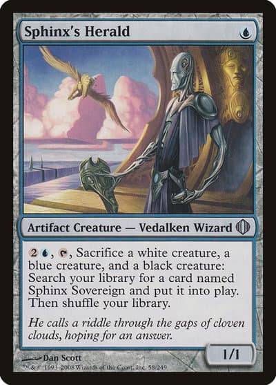 Sphinx's Herald 58 Shards of Alara Magic card