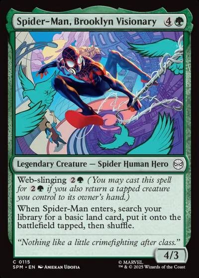 Spider-Man, Brooklyn Visionary SPM-115 Marvel's Spider-Man Magic card