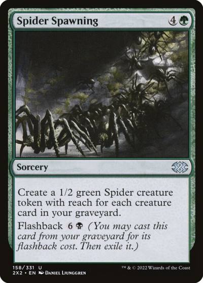 Spider Spawning 2X2-158 Double Masters 2022 Magic card