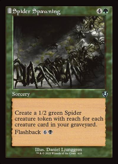 Spider Spawning INR-419 Innistrad Remastered Magic card